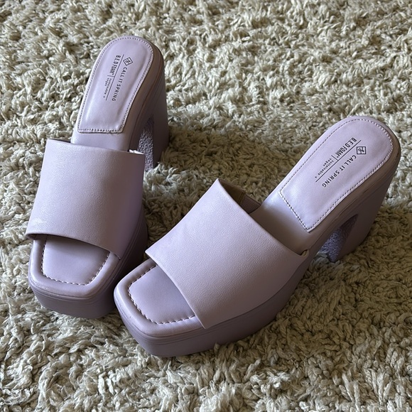 Call it Spring PALOMAA Platform Sandals in Violet Purple - Picture 6 of 7